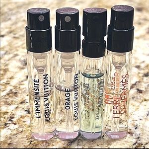 Men's Louis Vuitton, Terre d'hermes, Burberry Cologne Samples